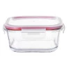 Pote Hermético Dynasty Quadrado Em Vidro Com Tampa 800ml