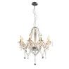 Lustre Avant Baronesa Vidro Transparente 8xe14