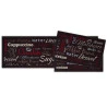 Jogo de Tapetes para Pia 3 Peças Café Marrom 110x36/60x36Cm