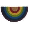 Capacho Uzoo Fibra de Coco Divertido 60x33Cm Arco-íris
