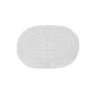 Tapete de Algodao Uzoo Oval Branco 40X60Cm