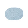 Tapete de Algodão Uzoo Oval Celeste 40X60Cm