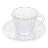 Xícara Lyor P/Chá de Cristal Ecológico e Pires Petra 180Ml