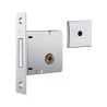 Fechadura Stam 1010 (par) Ros. Quadrada Classic Cromada