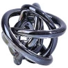 Murano L´hermitage Torcido Em Vidro Cor Preta 12x12x12 