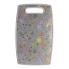 Tabua P/Corte Lyor Plastico Kitchen Cinza 30Cmx20Cmx1Cm