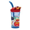 Copo 3d Yangzi C/ Canudo Carros 360ml 