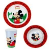 Jogo Infantil Yangzi Melamine Mickey 3 Pecas Tl26mjo