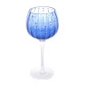 Conjunto 2 Tacas P/ Vinho Wolff Vidro Orquidea Azul 450ml