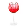 Conjunto 2 Tacas P/ Vinho Wolff Vidro Orquídea Verm. 450ml