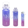 Conjunto 3 Garrafas Wolff Squeeze Degrade Cintilante Roxo