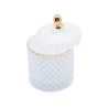 Potiche Decorativo Wolff Vidro Branco 9x13cm 60680