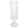 Vaso Lyor C/pé de Cristal de Chumbo Deli Diamond 12,5x41cm