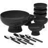 Kit De Sobremesa Cake Coza 13 Peças Preto