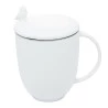 Caneca Wolff Porcelana C/infusor e Tampa Birds Branco 350ml 