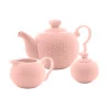 Conjunto 3 Peças Wolff Porcelana P/cha Butterfly Rosa