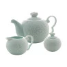 Conjunto 3 Peças Wolff Porcelana P/cha Butterfly Azul