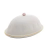 Manteigueira Wolff Porcelana Flower Branco 16x10x9cm 