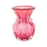 Vaso Wolff de Vidro Italy Rosa 7,5cm x 12cm