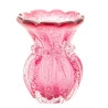 Vaso Wolff de Vidro Italy Rosa 12cm x 16cm