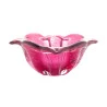 Centro de Mesa Wolff Decorativo de Vidro Italy Rosa 18x9Cm