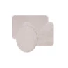 Jogo Microfibra Uzoo Soft Color 60x40/50x40/50x49cm Marfim