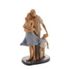 Figura Decorativa Wolff Resina Familia 15x9x28cm