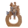 Figura Decorativa Wolff Resina Família 18x8x27cm