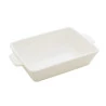 Refratário Lyor Porcelana C/alça Basic Branco 34x20,5x5cm 