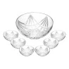 Conjunto 7 Pecas p/ Sobremesa Wolff de Vidro Sun 2074