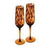 Conjunto 2 Tacas de Champanhe Wolff de Vidro Leopard 210ml
