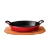 Assadeira Brinox Oval Sauté Vermelha 24x17,2x4,5 1l 