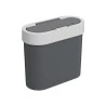 Lixeira Coza Flat 2,8l Cinza 