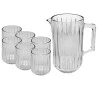 Conjunto Wolff Bangkok Jarra 1.45L+ 6 Copos 300ml Cristal
