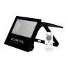 Refletor Blumenal Led Play Solar 50w Ip65 Quad 6.500k Preto 