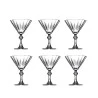 Jogo De 6 Tçs Pasabahçe P/ Martini Diamond Vidro 238Ml A15Cm