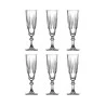 Jogo De 6 Taças Pasabahçe P/ Champanhe Vidro 170Ml A19,5Cm