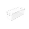 Organizador Clear 37X15X13Cm Ou Natural 