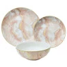 Aparelho De Jantar L'Hermitage Nero Rose 18 Pçs Rosa