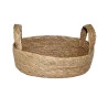 Cesta L'Hermitage Terra Com Alça Em Fibra Natural 