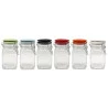 Jogo De Porta Mantimentos Com Tampa Color. 6Pçs 250Ml