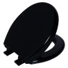 Assento Sanitário Soft Close Astra Oval  Preto