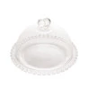 Queijeira Com Tampa De Cristal Coração 19,5X13Cm -