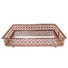 Bandeja Askar Retangular Com Espelho Cor Cobre 23X14