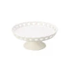 Centro De Mesa Lyor De Cerâmica Coração Branco 20Cm