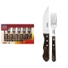 Jogo Churrasco Inox 12 Peças Polywood Castanho