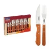 Jogo Churrasco Inox 12Peças Dynamic Cabo Natural