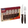 Jogo Churrasco Inox 12 Peças Plenus Marrom