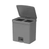 Lixeira De Pedal Ou 20L Duplo Compartimento Chumbo 