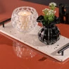 Vaso De Vidro Lyor Sodo-Calcico Italy Preto